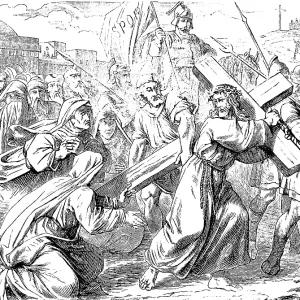 Jesus carrying his cross, Gospel of John Jesus carrying his cross, Gospel of John