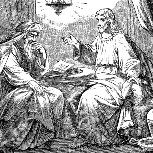 Jesus and Nicodemus, Gospel of St Jesus and Nicodemus, Gospel of St