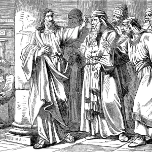 The Jews pick up stones against Jesus The Jews pick up stones against Jesus