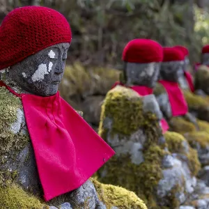 Jizo statues in Kanmangafuchi Abyss