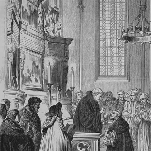 Joachim II (1505-1571) receives communion