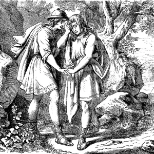 Jonathan spoke to David, Go in Peace