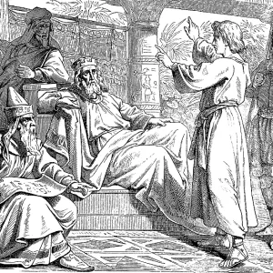 Joseph interprets the pharaoh's dreams