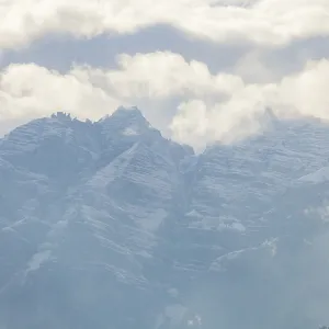 Kalkkogel mountains with cloud vibes in the Stubai Alps