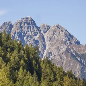 Kalkkogel mountains seen from Pinnistal in the Stubai Alps