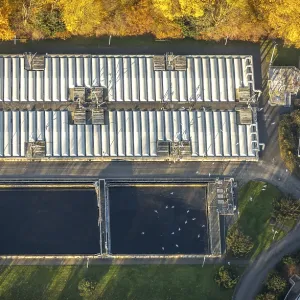 Kamp-Lintfort sewage treatment plant on Moerser StraBe