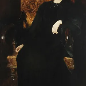Kazimierz Stabrowski Print: Portrait of Julia Stabrowska