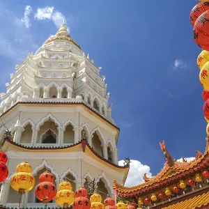 Kek Lok Si Temple decorated for the Chinese New Year celebrations Kek Lok Si Temple decorated for the Chinese New Year celebrations