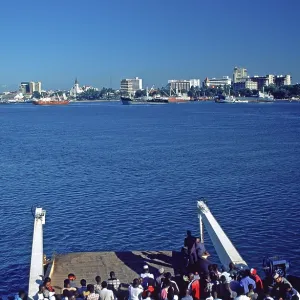Kivuko ferry goes to Dar es-Salaam