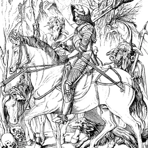 Knight, Death and the Devil or Knight defies Death and the Devil Knight, Death and the Devil or Knight defies Death and the Devil