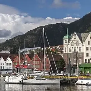 Kontor Building Print, Bryggen, Bergen Kontor Building Print, Bryggen, Bergen