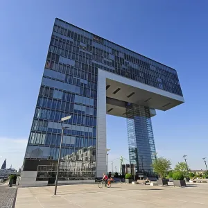 Kranhaus, moderne Architektur am Zollhafen