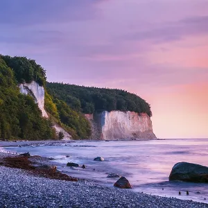 Kreidekuste at sunrise, Jasmund National Park Kreidekuste at sunrise, Jasmund National Park