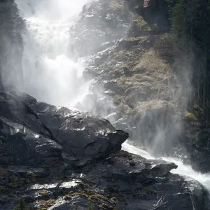 Krimml waterfalls, lower falls Krimml waterfalls, lower falls