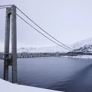 Kvalsund bridge, Kvalsundfjord Kvalsund bridge, Kvalsundfjord
