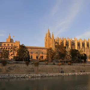 La Seu Cathedral or Cathedral of St Mary and Almudaina Palace La Seu Cathedral or Cathedral of St Mary and Almudaina Palace