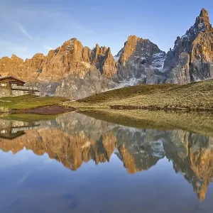 Segantiinis Laghetto bei Sonnenuntergang