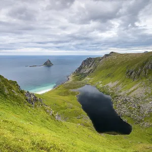 Lake Otervikvatnet near Bleik, Andoya Island