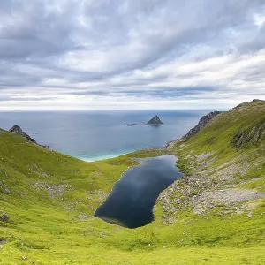 Lake Otervikvatnet near Bleik, Andoya Island Lake Otervikvatnet near Bleik, Andoya Island