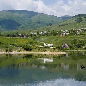 Lakeside Village Print, Kotayk Province, Armenia Lakeside Village Print, Kotayk Province, Armenia