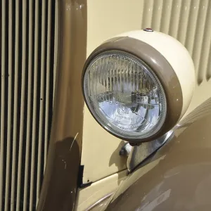 Lamp on a vintage car Lamp on a vintage car