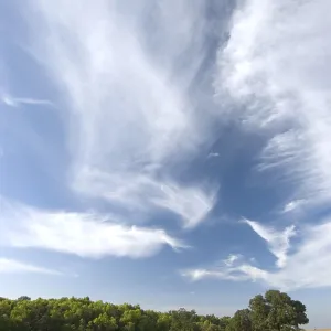 Landscape of brown earth and beautiful dark blue sky with white clouds at Chikhaldara Landscape of brown earth and beautiful dark blue sky with white clouds at Chikhaldara