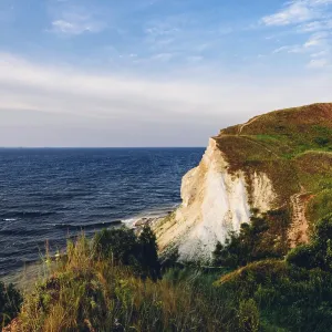 Landscape of a cliff next to the river