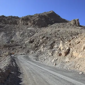 Landscape in the Jebel Harim region Print, Musandam, Oman