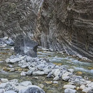 Landscape in the Samaria Gorge Landscape in the Samaria Gorge