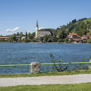Landscape at Schliersee, St. Sixtus church Landscape at Schliersee, St. Sixtus church