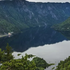 Landscape in the Setesdal in Norway in the summer time Landscape in the Setesdal in Norway in the summer time