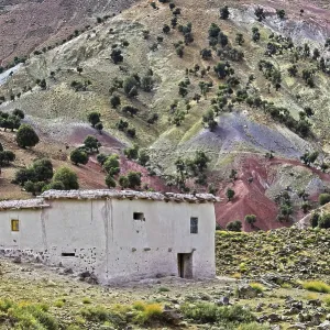Landscape View of High Atlas Mountains, Morocco Print