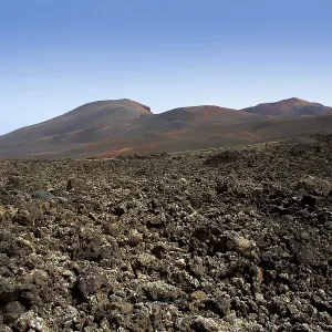 Lanzarote Timanfaya National Park Fire Mountains volcanic lava stone In Canary Islands Lanzarote Timanfaya National Park Fire Mountains volcanic lava stone In Canary Islands