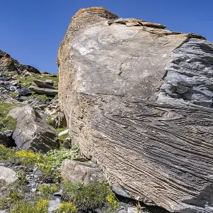 Large Rock in Valais Alps Print, Switzerland Large Rock in Valais Alps Print, Switzerland