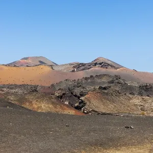 Lava rocks, mountains, National Park Montana del Fuego de Timanfaya