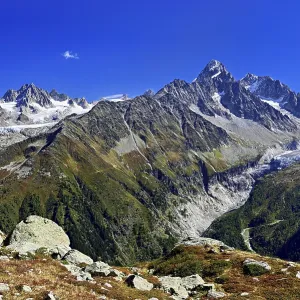 From left front Glacier du Tour back Aiguilles du Tour
