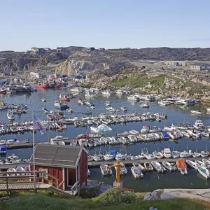 Leisure boats moored in the harbour Leisure boats moored in the harbour