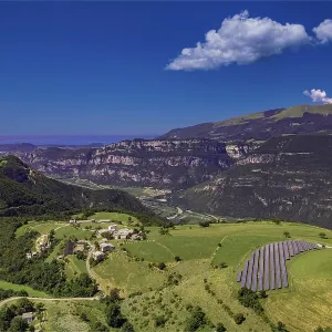 Lessinia Plateau, west side, view of Adige Valley and lake Garda Lessinia Plateau, west side, view of Adige Valley and lake Garda