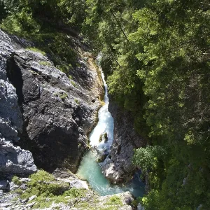 In the Leutaschklamm gorge near Mittenwald
