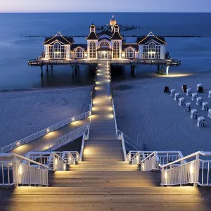Lighted Sellin Pier, Rugen Island