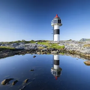 Lighthouse on Andoya Island, Vesteralen Lighthouse on Andoya Island, Vesteralen