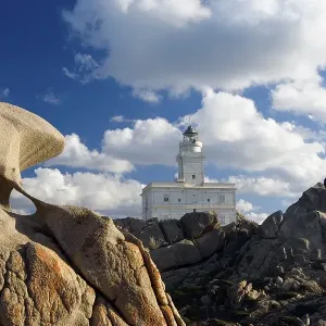 Lighthouse, Capo Testa, Sardinia, Italy, Europe