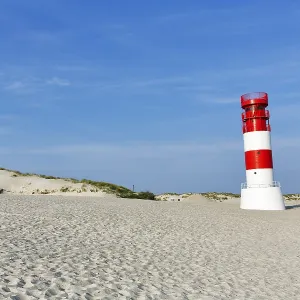 Lighthouse Helgoland dune on the south beach Lighthouse Helgoland dune on the south beach
