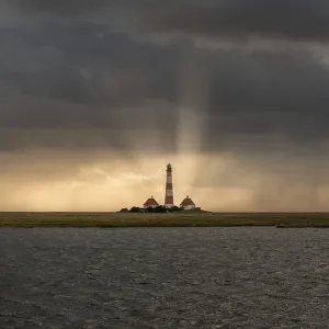 Westerhever Lighthouse Print, Schleswig-Holstein, Germany Westerhever Lighthouse Print, Schleswig-Holstein, Germany