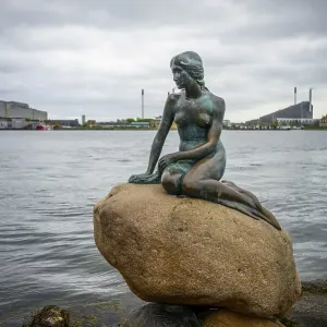The Little Mermaid, landmark of Copenhagen The Little Mermaid, landmark of Copenhagen