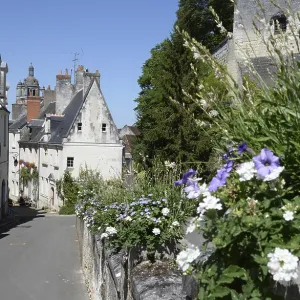 Loches, France, old town, house Loches, France, old town, house