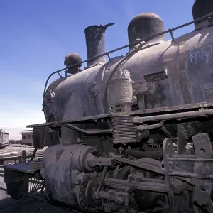 Locomotive cemetery old station Baquedano Chile