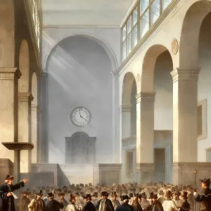 London Stock Exchange in 1810, England London Stock Exchange in 1810, England