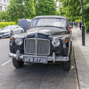 London, United Kingdom - 18 May 2025: Classic Rover p4 vintage car parked in Notting Hill