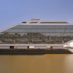 Long exposure of Dockland by day